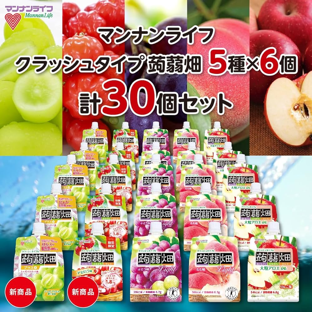 Amazon.co.jp: マンナンライフ 蒟蒻畑 蒟蒻ゼリー こんにゃく